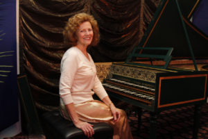 Dr Renfroe at harpsichord